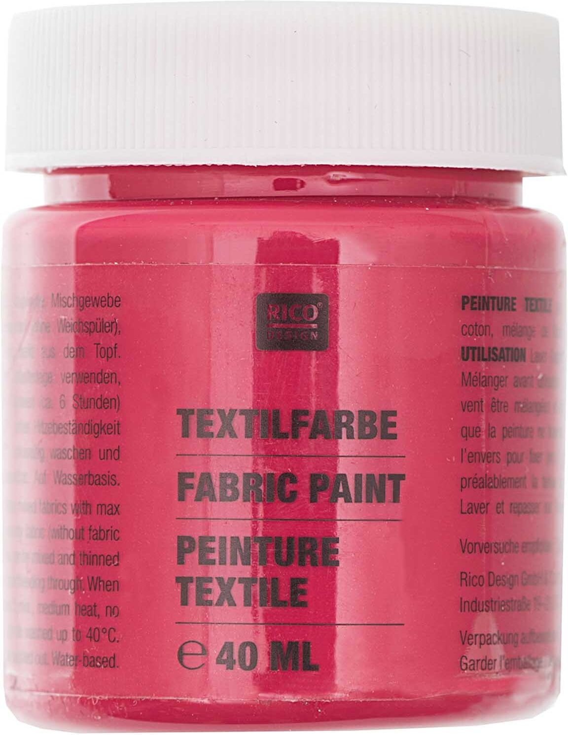 Rico Design Textilfarbe Granatrot