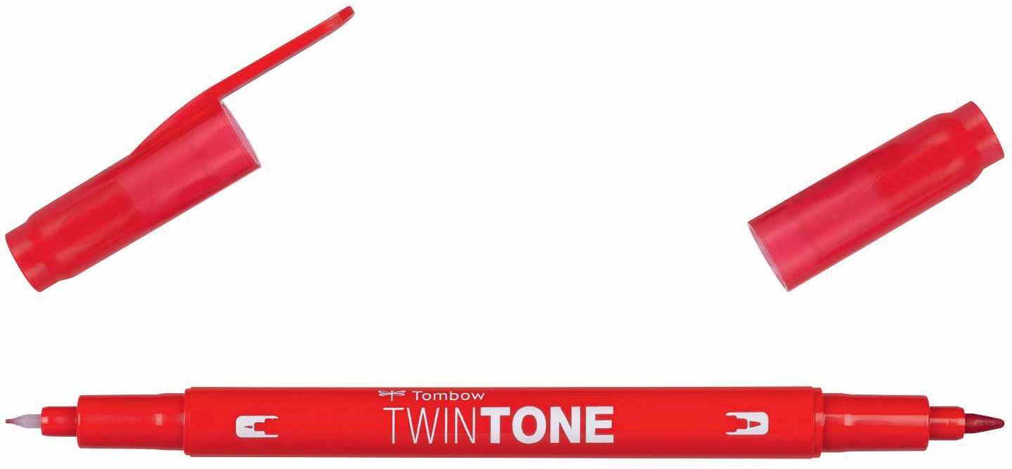 Tombow TwinTone Fasermaler Red