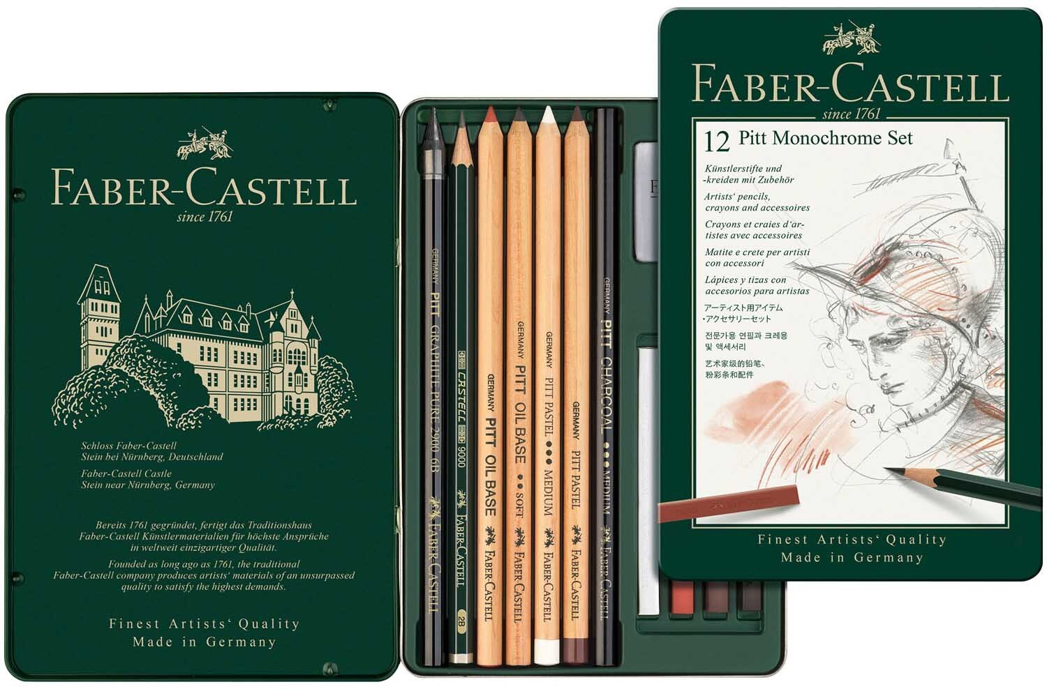 Faber Castell Pitt Monochrome Zeichenset