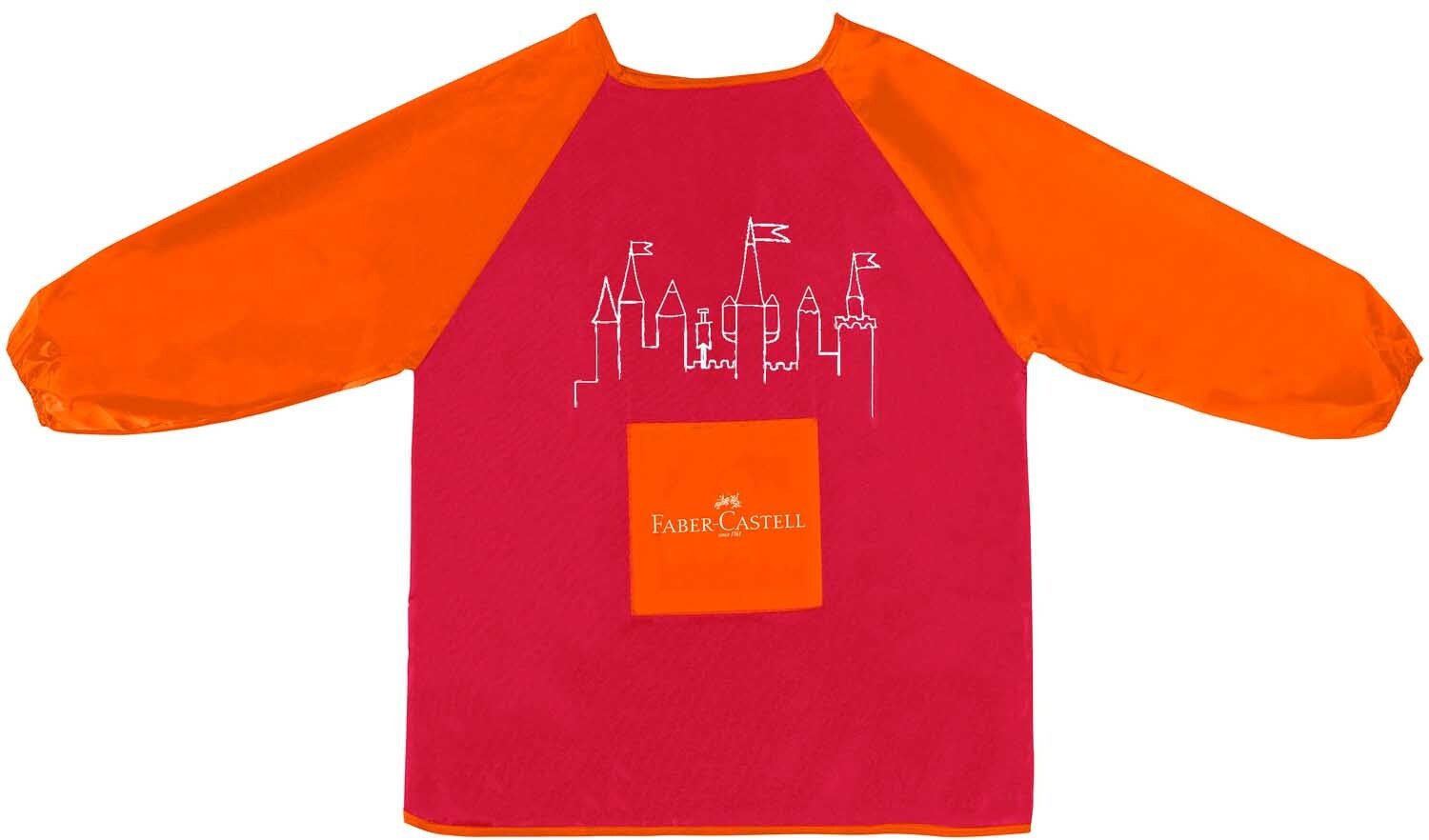 Thumbnail - Faber Castell Malschürze für Kinder rot/orange Rot/Orange