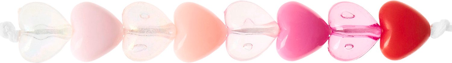 Rico Design itoshii Herz Perlen Rosa/ Irisierend Mix