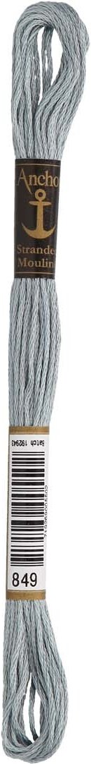 Anchor Coats Sticktwist 8m 00849 Helles Graublau