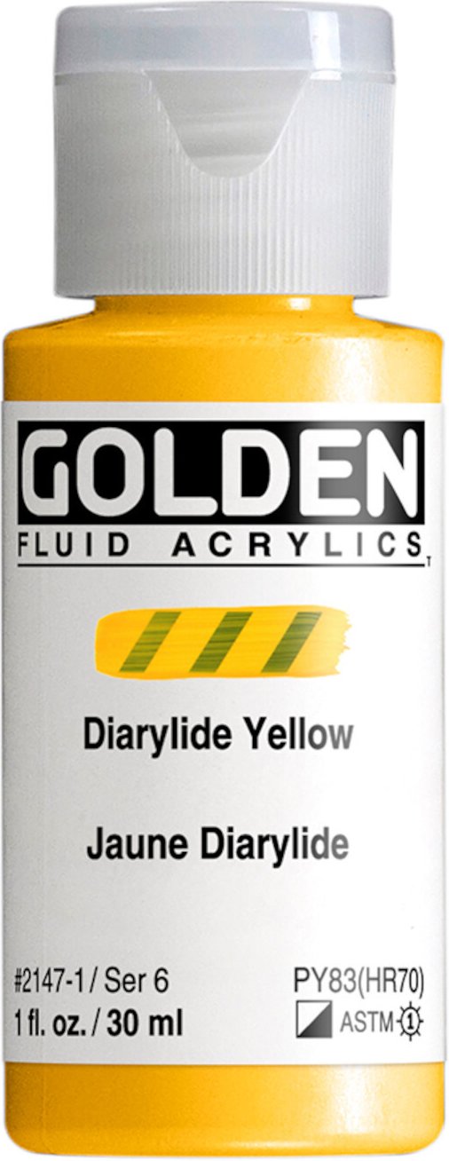 Golden Fluid Acrylfarbe Diarylgelb