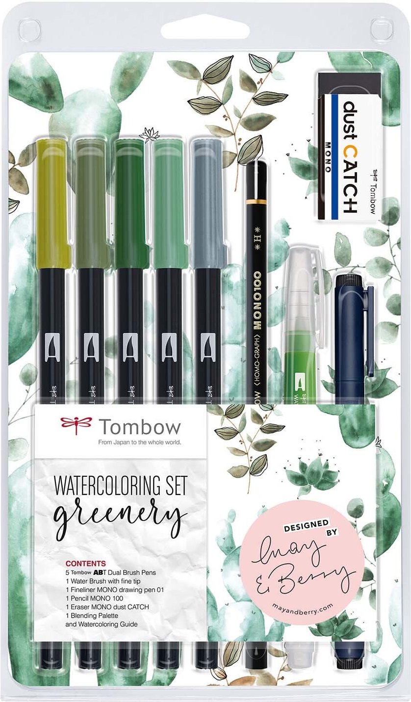 Thumbnail - May&Berry Tombow Watercoloring Set Greenery Grün