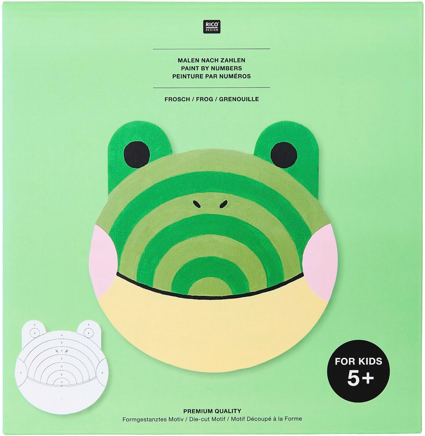 Rico Design Malen nach Zahlen Frosch