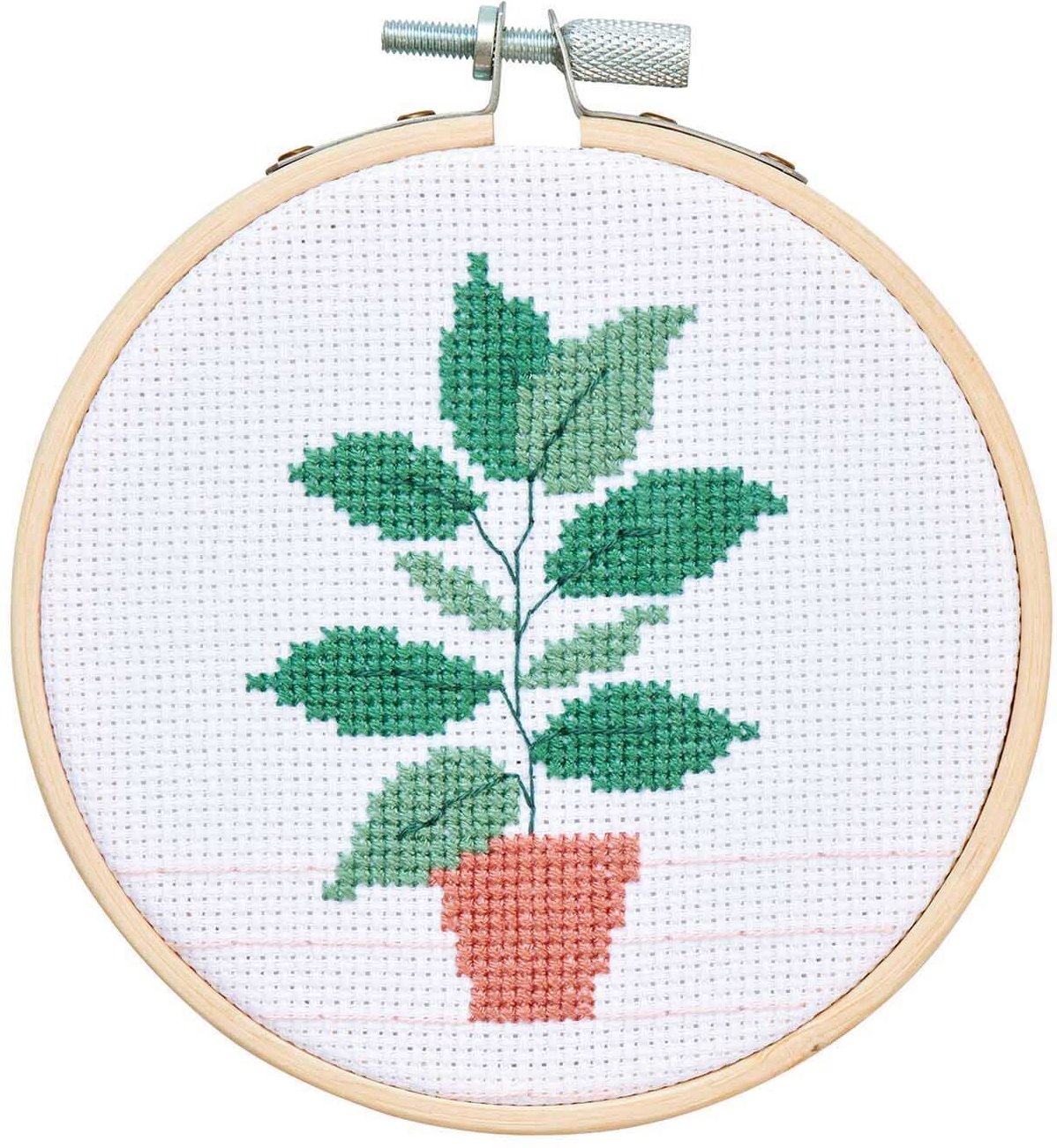 Rico Design Stickpackung Mini Kit Pflanze Bild Ø 10cm