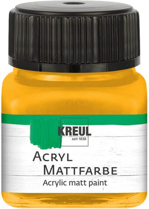 KREUL Acryl Mattfarbe 20ml Goldgelb