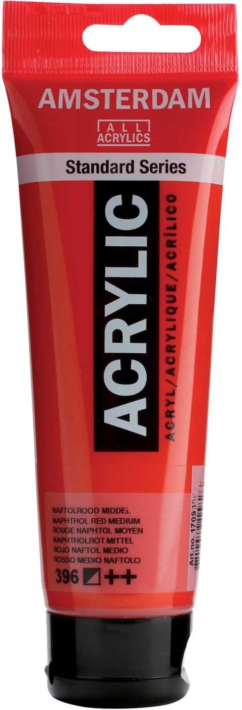 AMSTERDAM Acrylfarbe 120ml Naphtholrot Mittel
