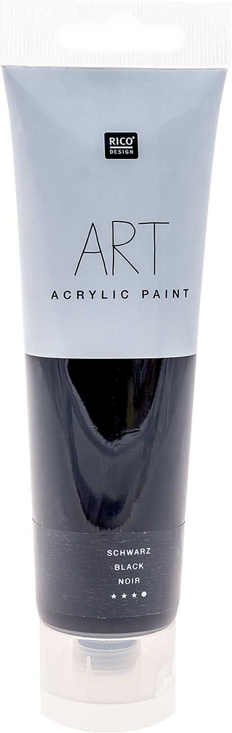 Rico Design ART Künstler Acrylfarbe 100ml Schwarz