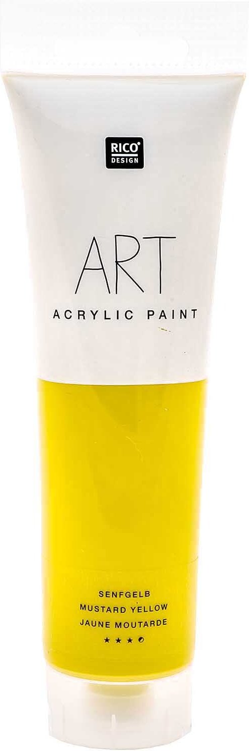Rico Design ART Künstler Acrylfarbe 100ml Senfgelb