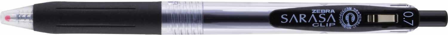 ZEBRA Sarasa Gel-Stift mit Clip schwarz 0,7mm Schwarz