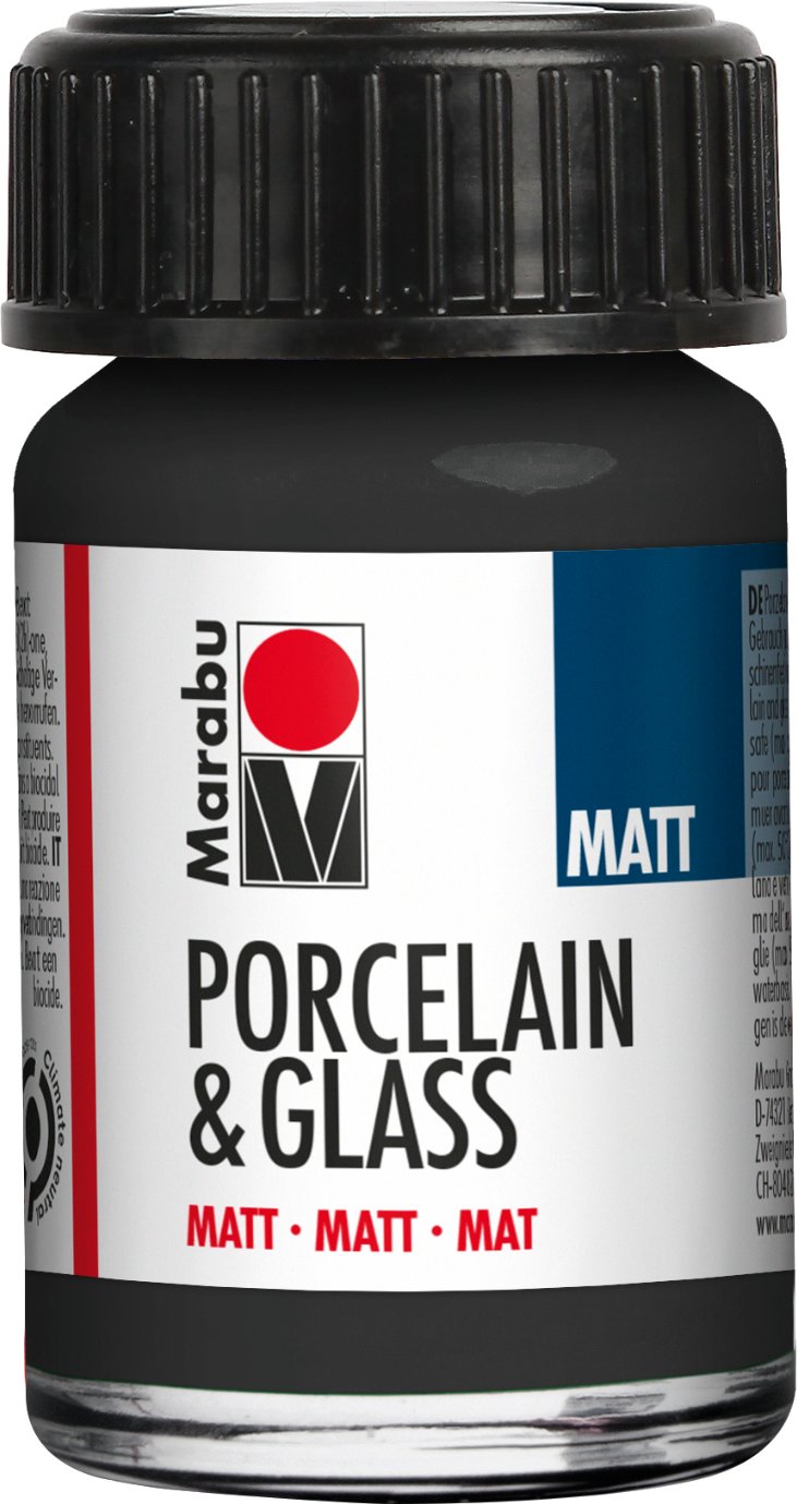 Marabu Porcelain & Glass matt Schwarz