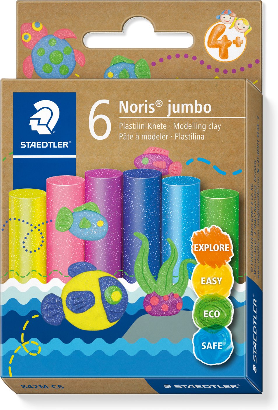 Staedtler Plastilin-Knete Noris jumbo