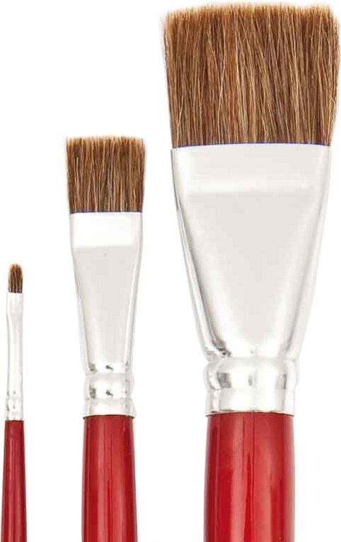 Rico Design Pinsel Art School Öl Rindshaar flach 16