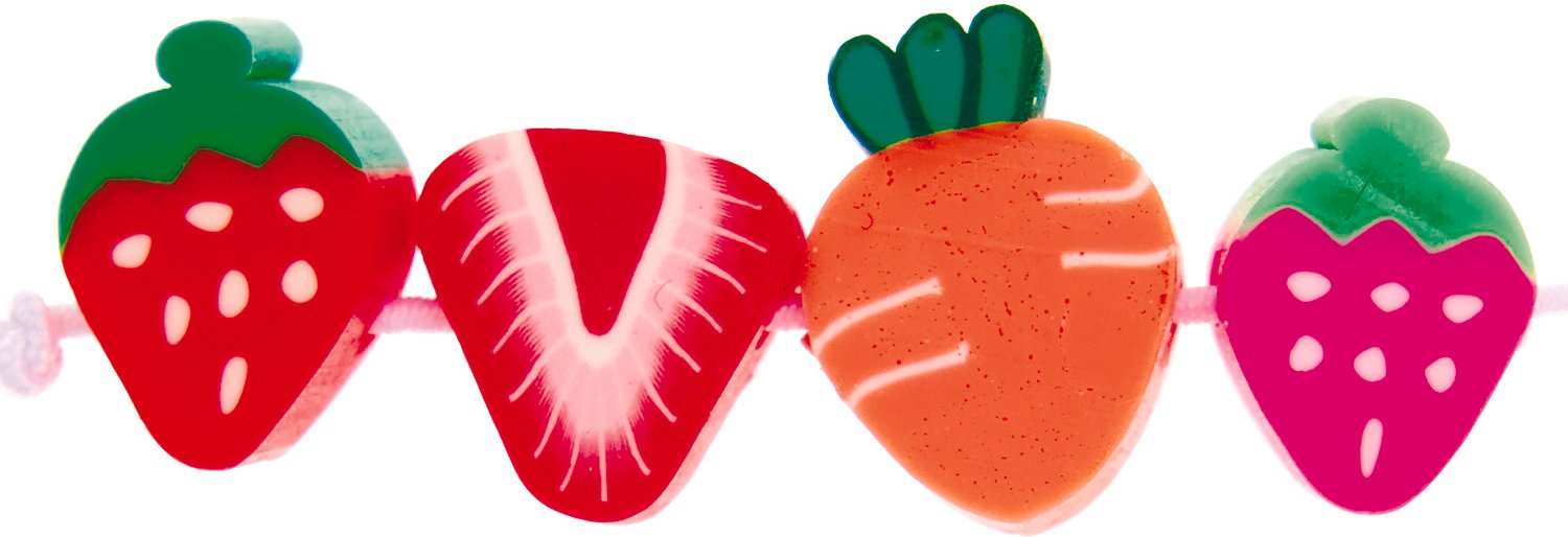 itoshii Erdbeeren Perlen 11mm 20 Stück