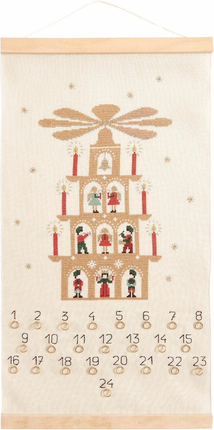 Rico Design Stickpackung Adventskalender Lichterpyramide