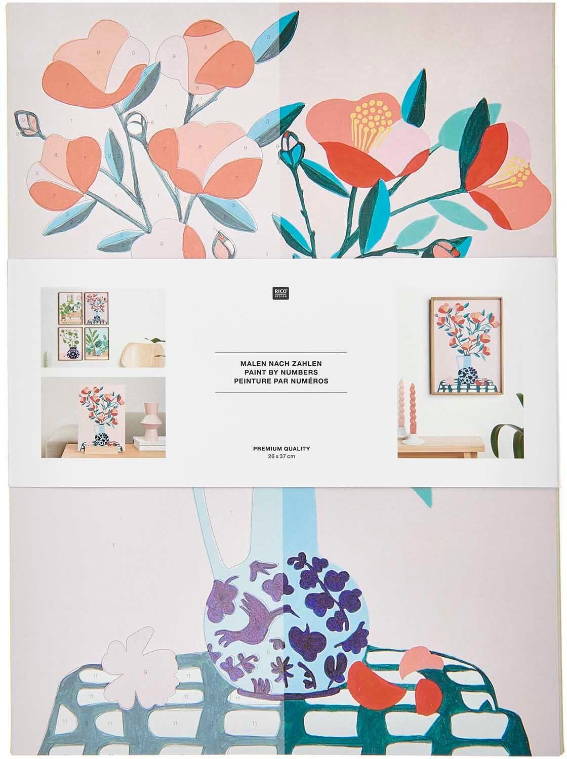 Rico Design Rico Design Malen nach Zahlen Kamelie