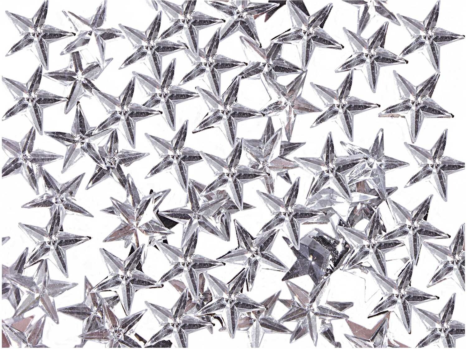 Rico Design Strass Stern transparent 100 Stück