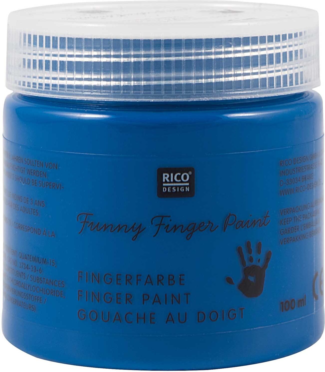 Rico Design Fingerfarbe 100ml Blau