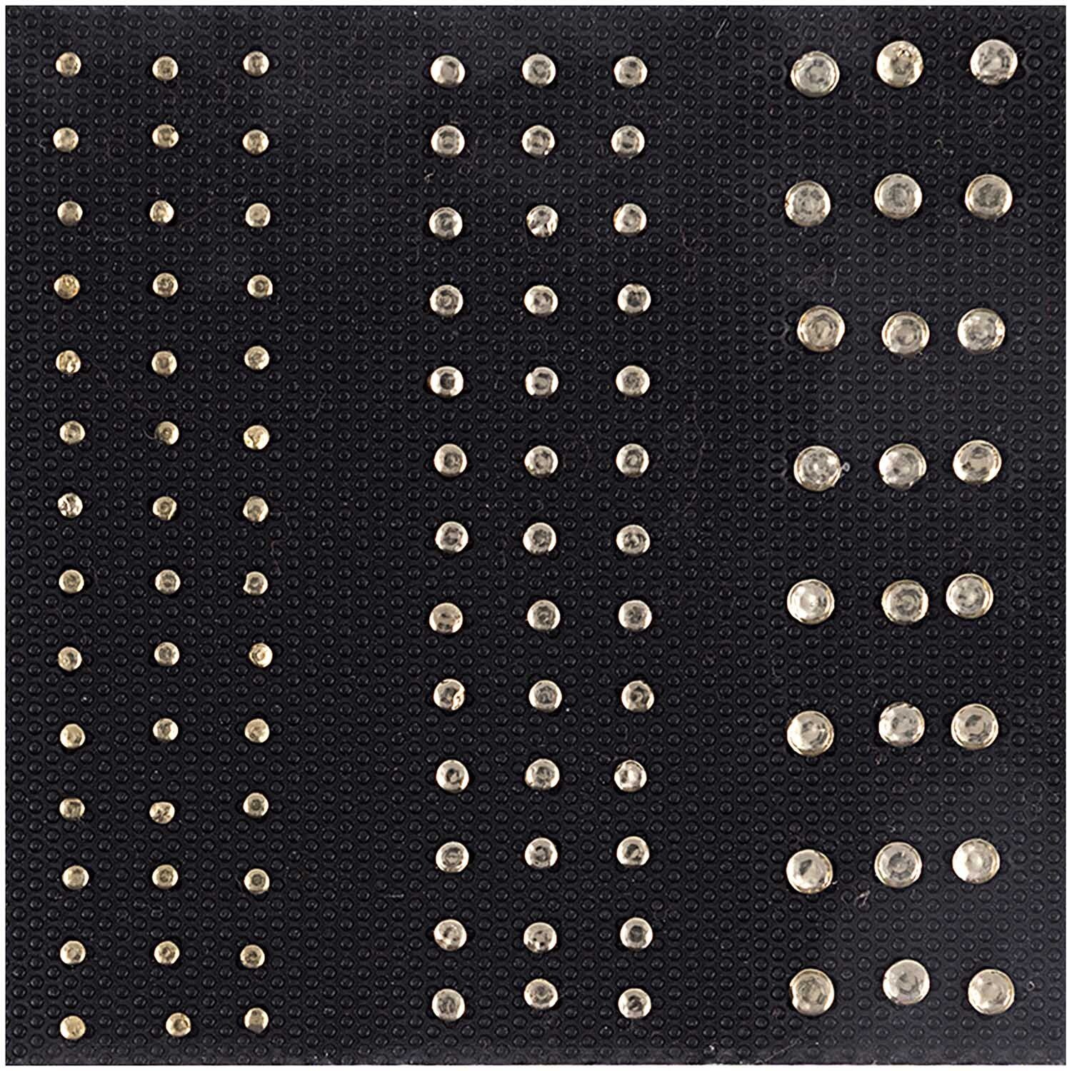 Rico Design Bügelmotiv Streifen creme 2-4mm Strass