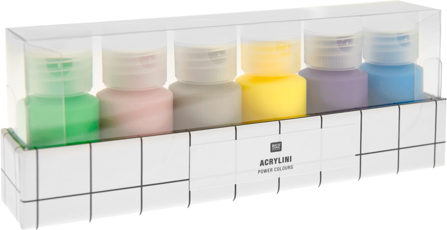 Rico Design Acrylini Acrylfarben Set Power Colours Power Colours