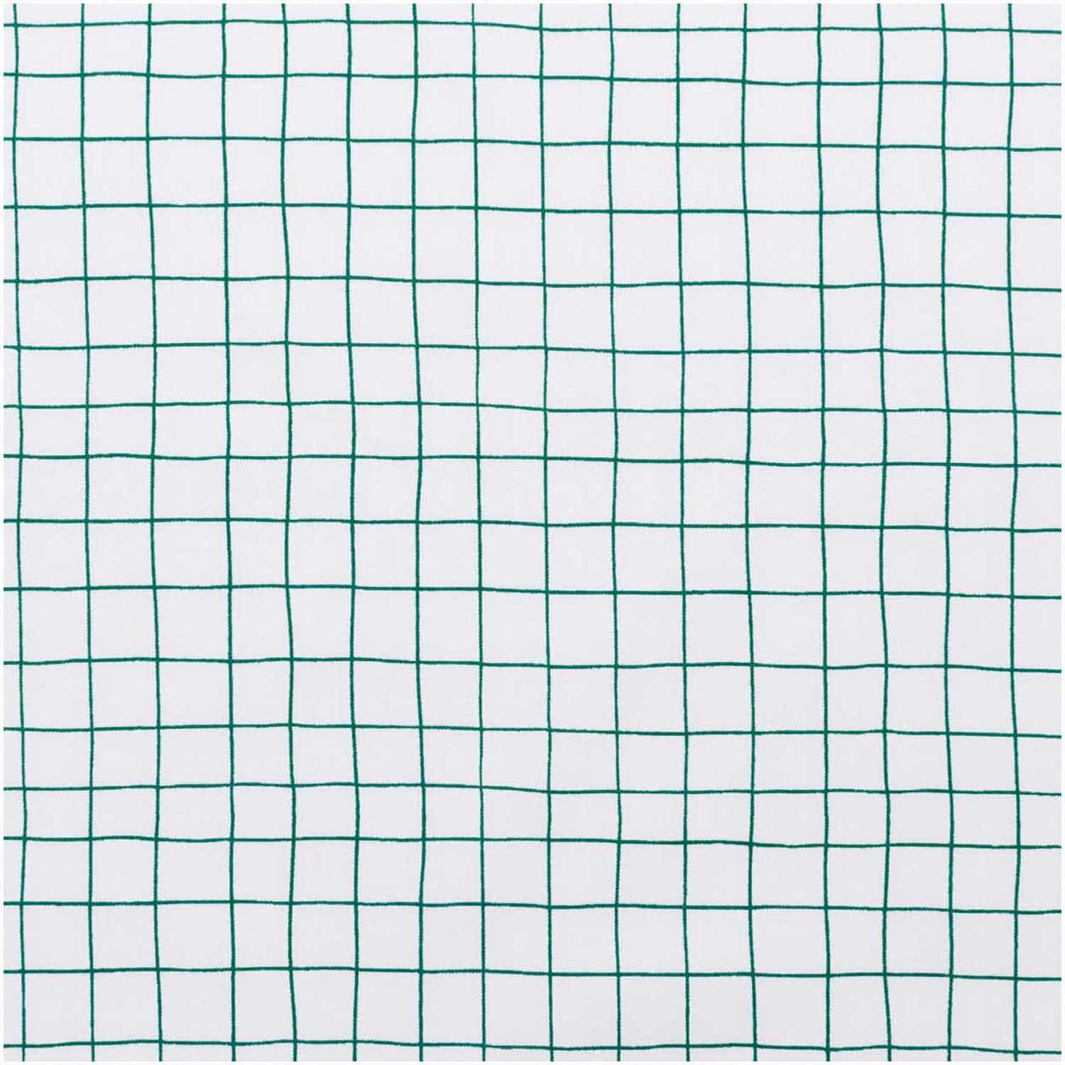 Rico Design Druckstoff Hygge kariert weiß-grün 140cm