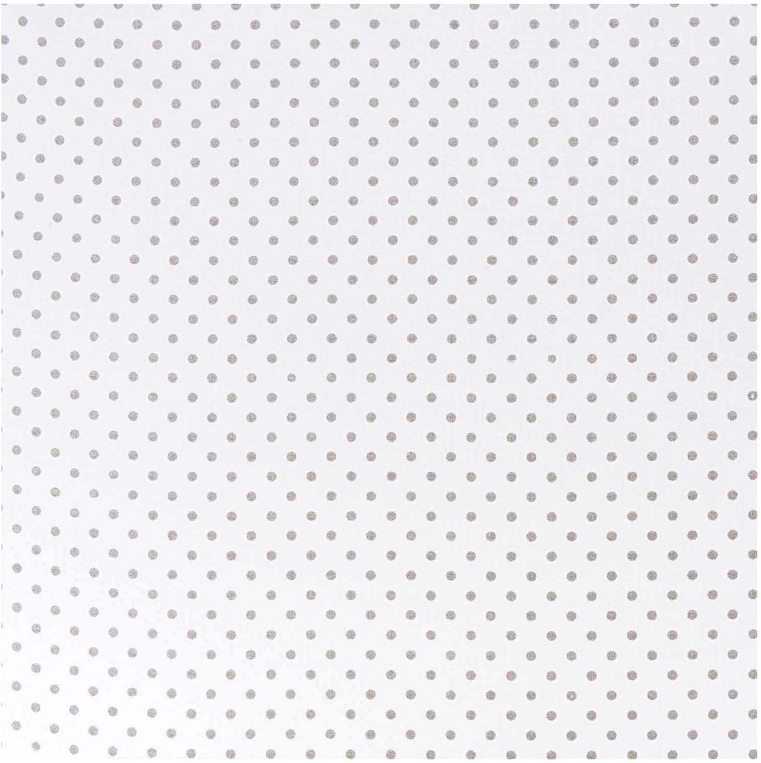 Rico Design Stoff Punkte klein weiß-grau 50x140cm