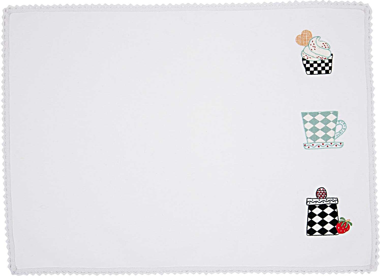 Rico Design Stickpackung Platzset Geschirr