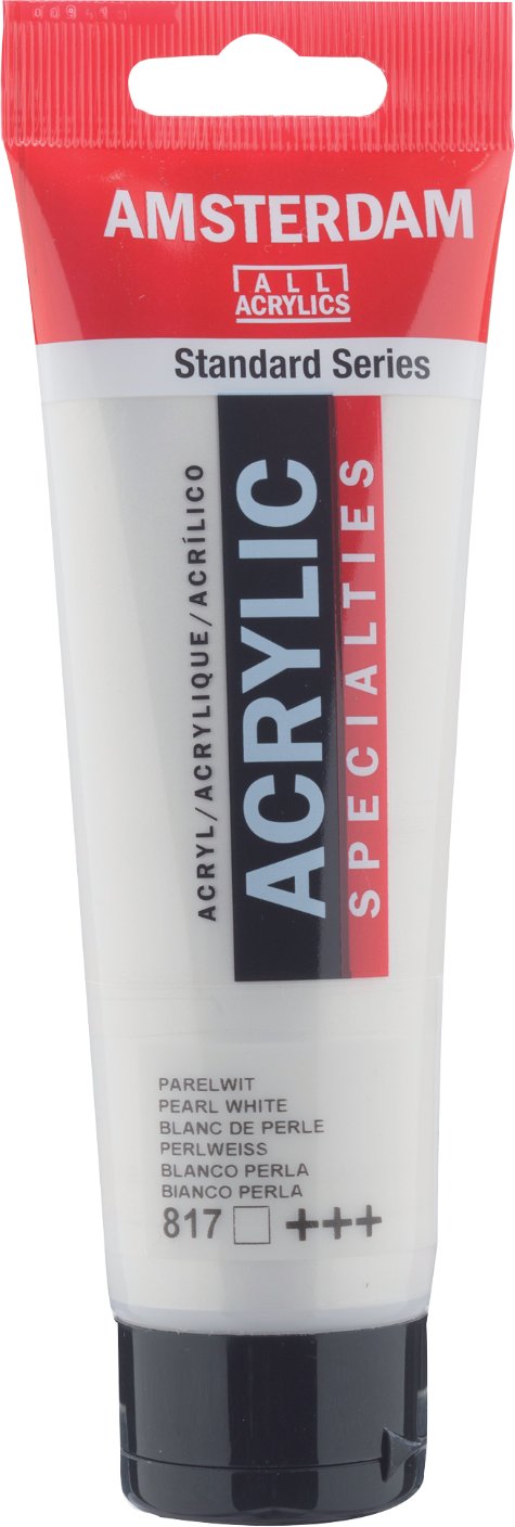 AMSTERDAM Acrylfarbe 120ml Perlweiß