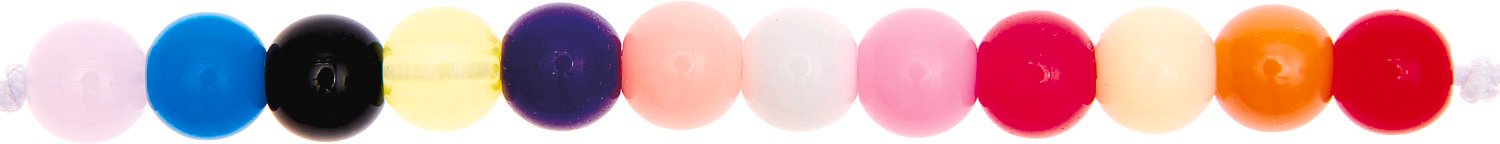 Rico Design itoshii Kunststoffperlen just happy Mix 6mm 68 Stück