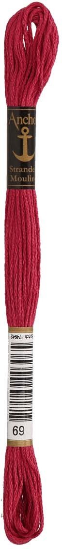 Anchor Coats Sticktwist 8m 00069 Burgund