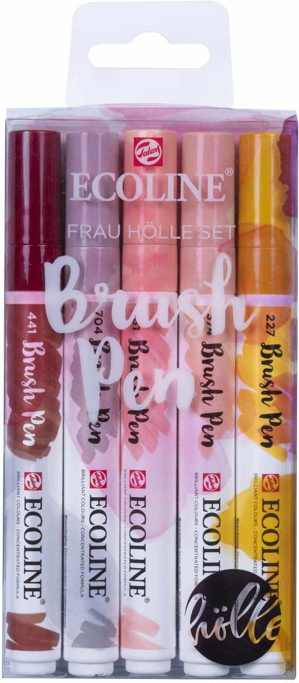 Frau Hölle ECOLINE Brush Pen Set 5 Stück