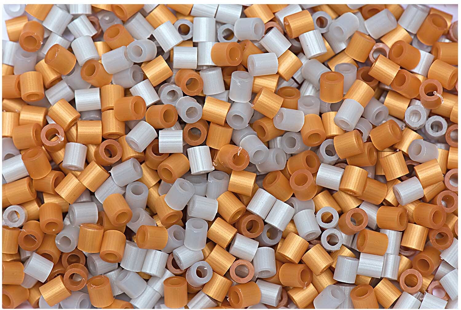 Bügelperlen gold-silber 5x5mm ca. 1000 Stück