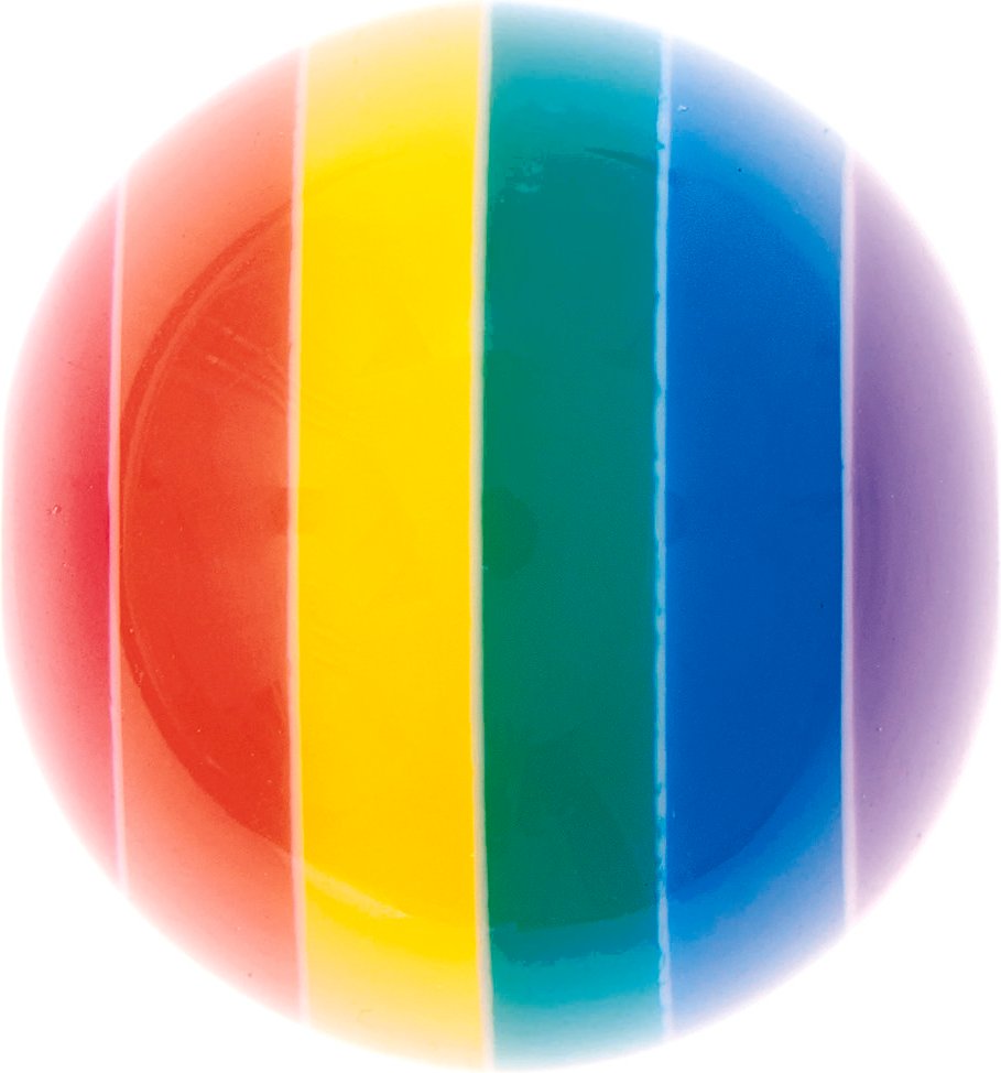 Rico Design itoshii Regenbogen Perle rund 18mm 1 Stück