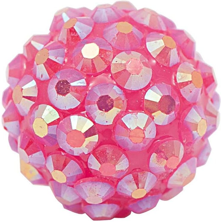 Rico Design Strasskugel rosa 17mm