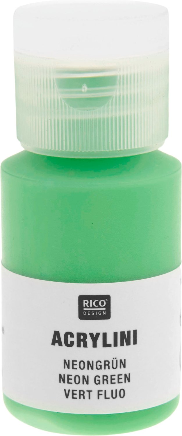 Rico Design Acrylini Acrylfarbe Neongrün