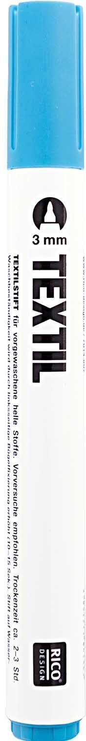 Rico Design Textilmarker helle Stoffe Hellblau
