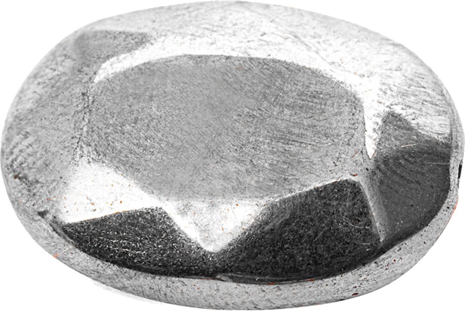 Rico Design Scheiben oval silber 25x17mm 4 Stück mit Facetten