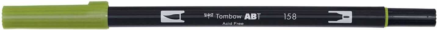 Tombow ABT Dual Brush Pen Dark Olive 158