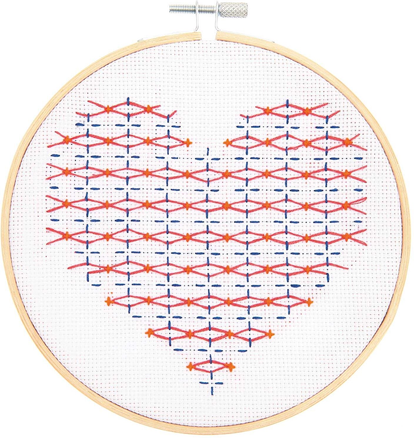 Rico Design Stickpackung Sashiko Herz