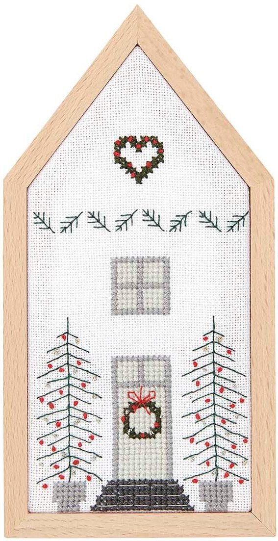 Rico Design Stickpackung Haus klein 9x18cm