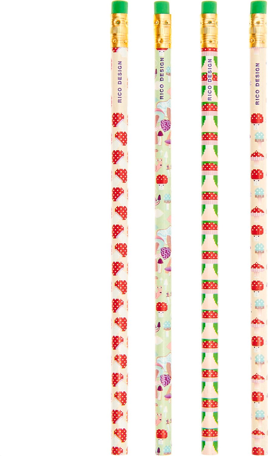 Rico Design Paper Poetry Bleistift-Set Shrooom Big Reds