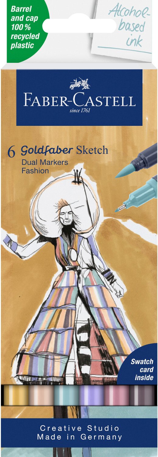 Faber Castell Goldfaber Sketch Marker Fashion Set 6 Stück
