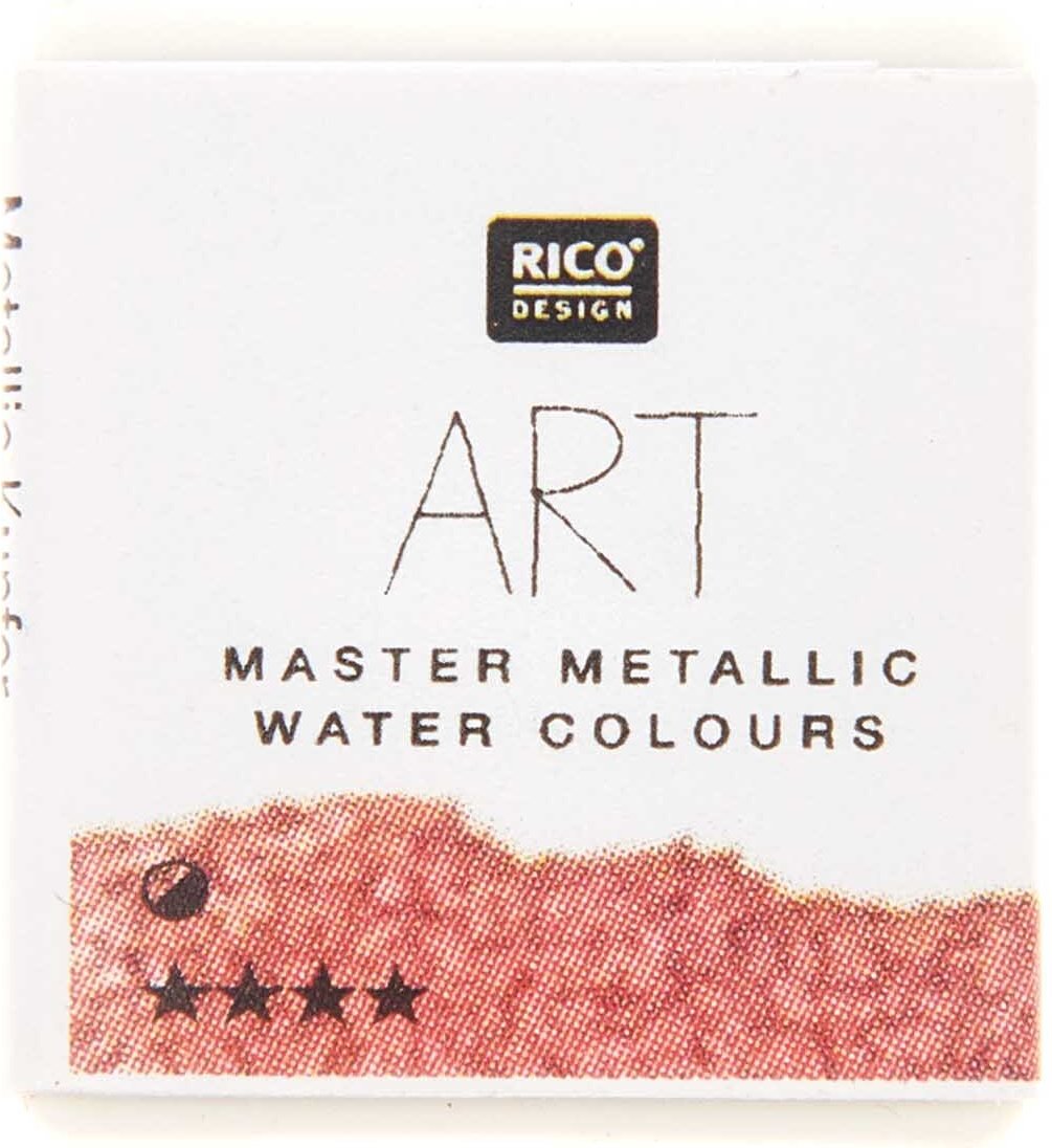 Rico Design ART Master Metallic Aquarellfarbe halbes Näpfchen Kupfer