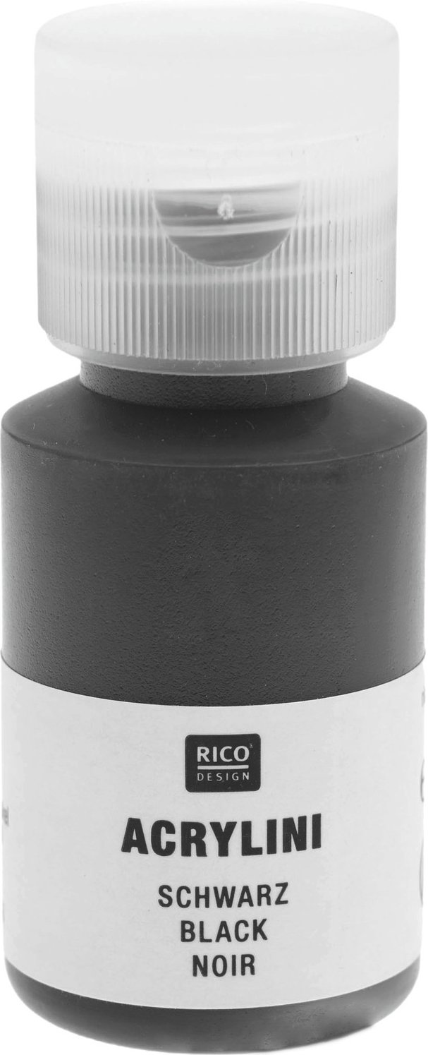 Rico Design Acrylini Acrylfarbe Schwarz