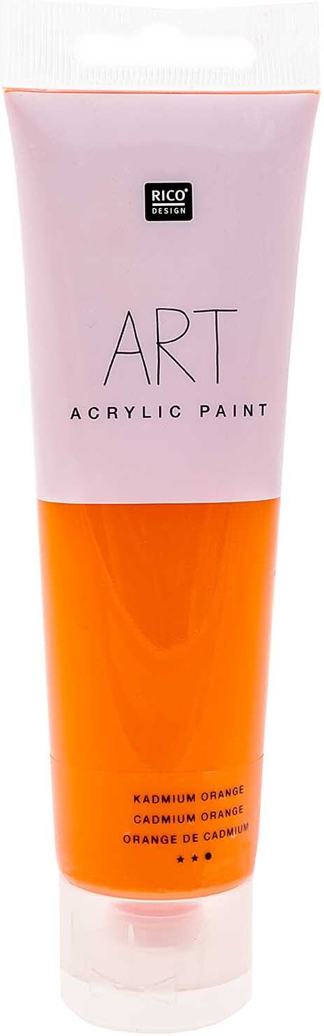 Rico Design ART Künstler Acrylfarbe 100ml Kadmium-Orange