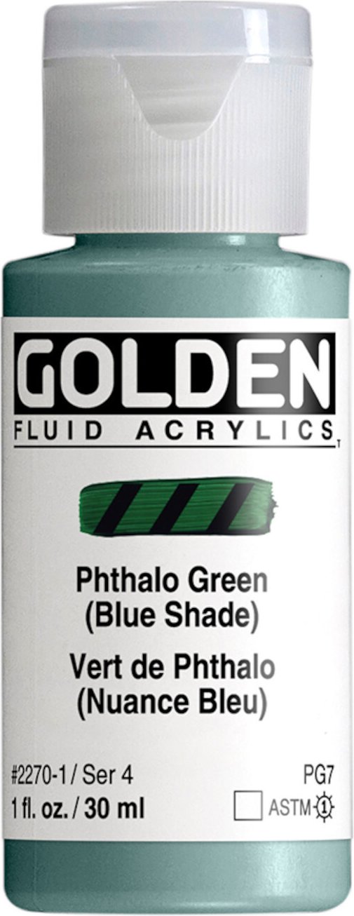 Golden Fluid Acrylfarbe Phthalogrün