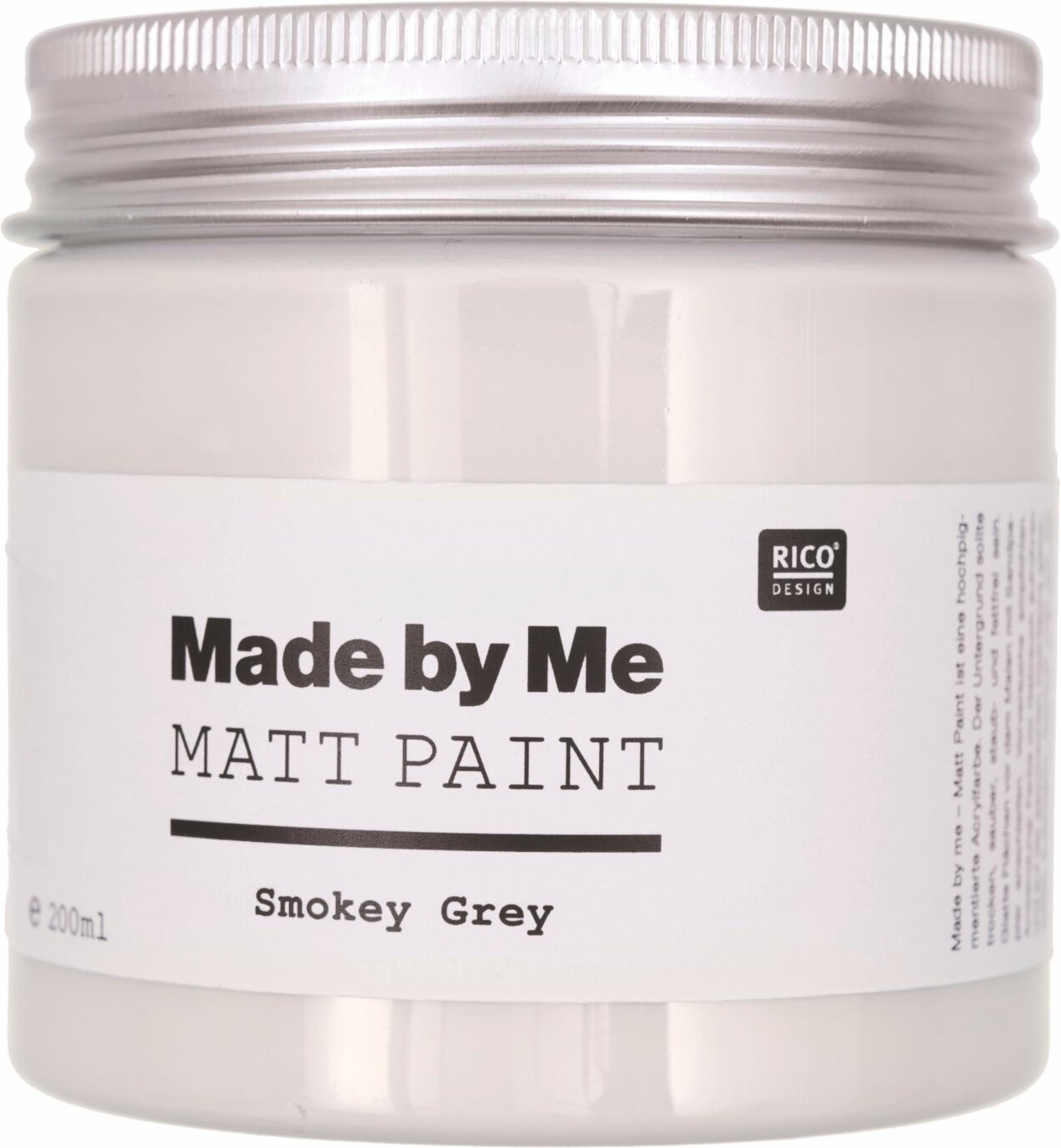 Rico Design Matt Paint 200ml Smokey Grey