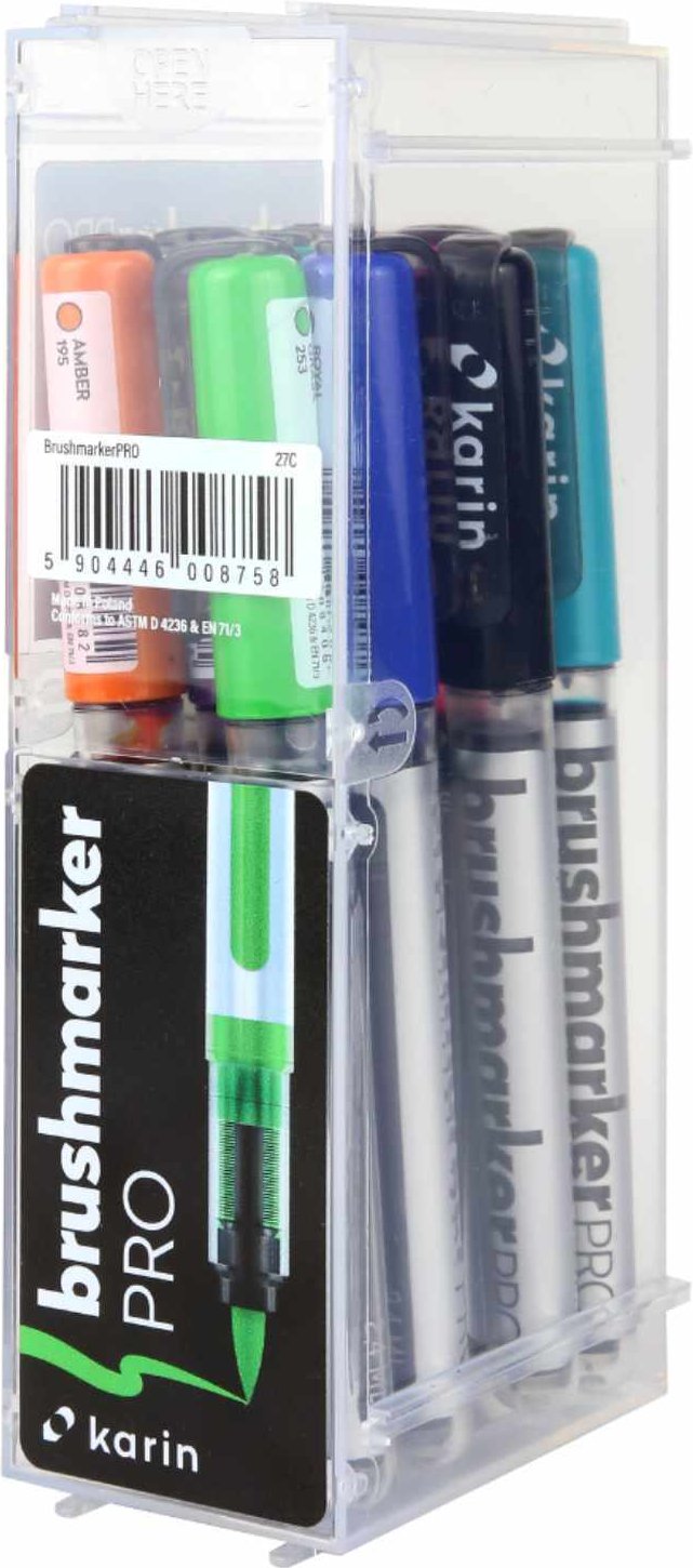 Thumbnail - karin Brushmarker PRO Basic Colors Set 12 Farben