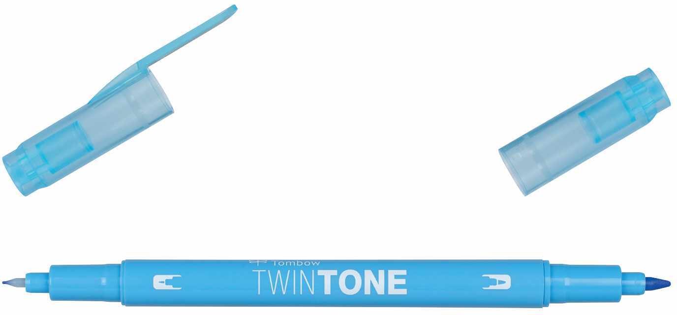 Tombow TwinTone Fasermaler Saxe Blue